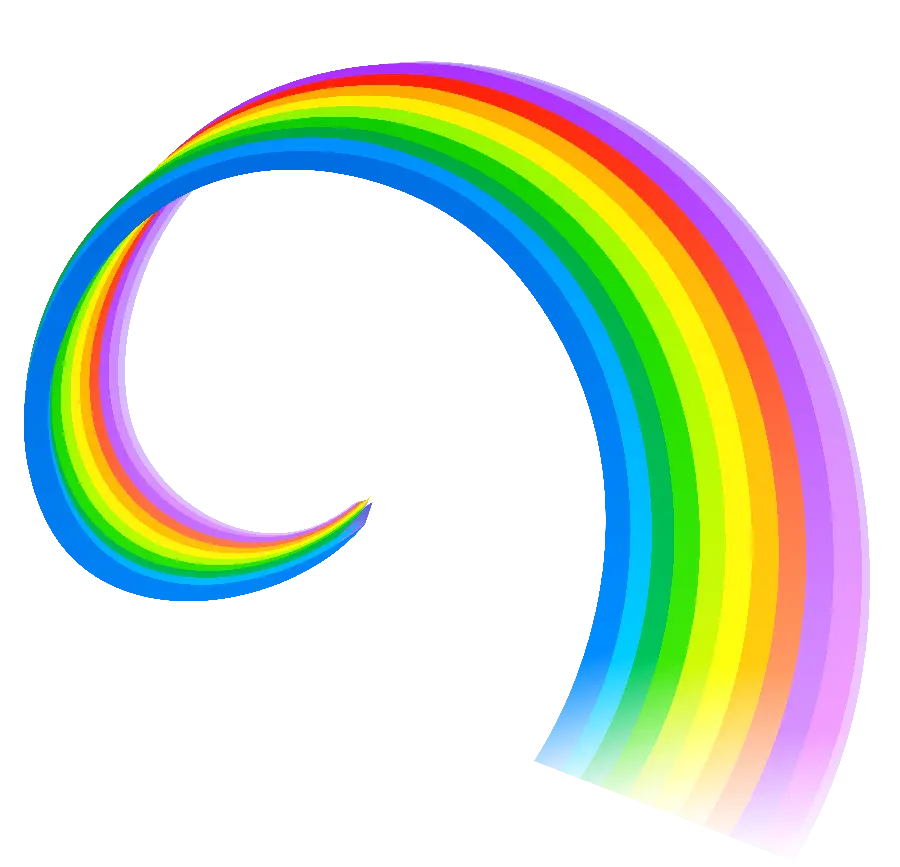 Completely free and HD quality rainbow png image