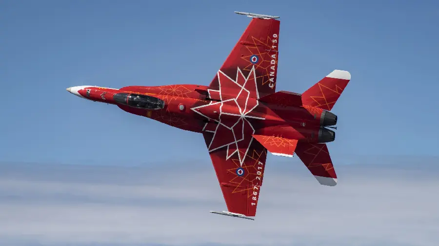 Photo of a joint US-Canadian fighter jet