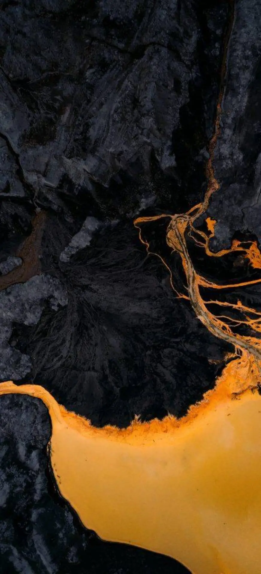 Magma and molten material wallpaper for mobile phone