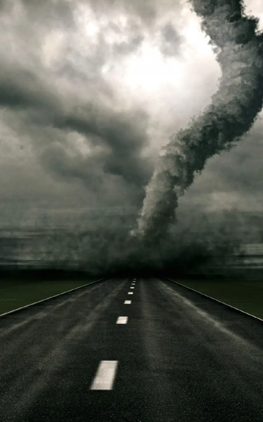Best Black and White Tornado Wallpaper for Mobile