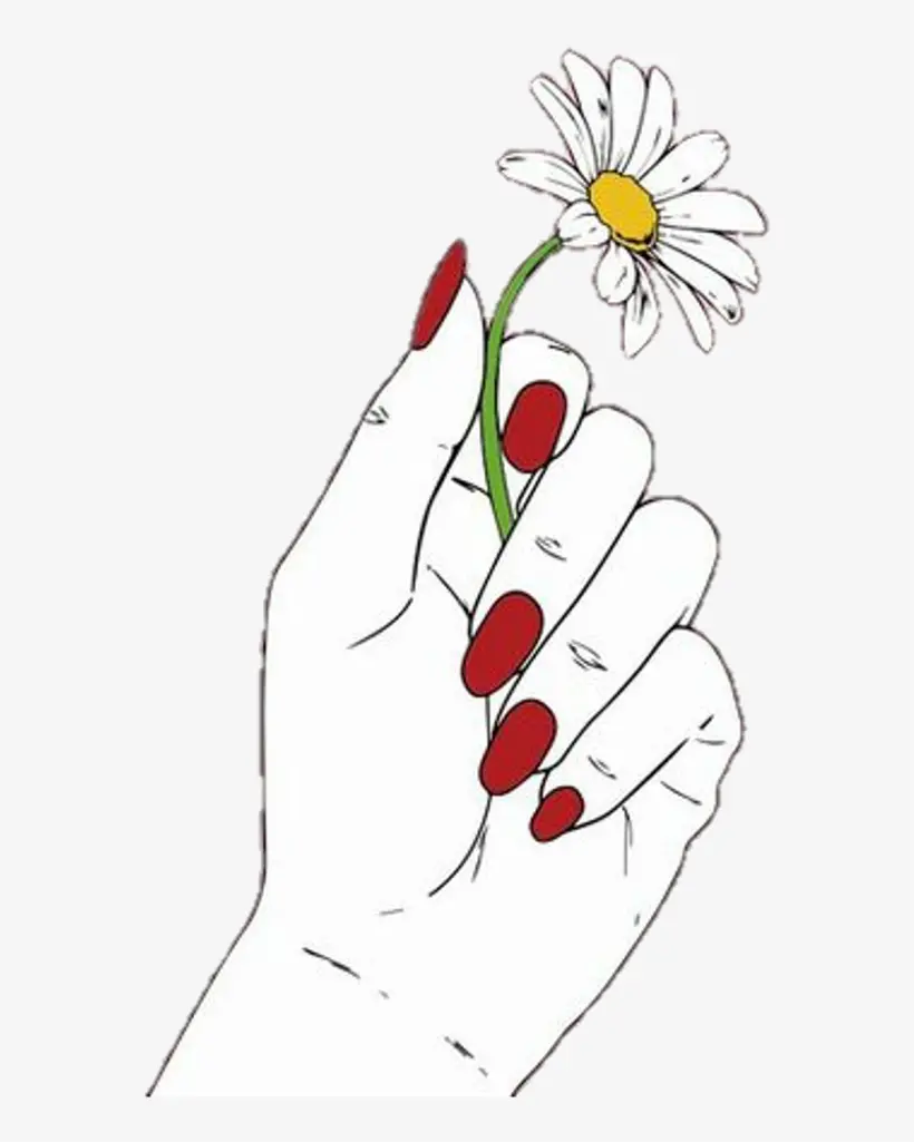 High quality flower painting in hand