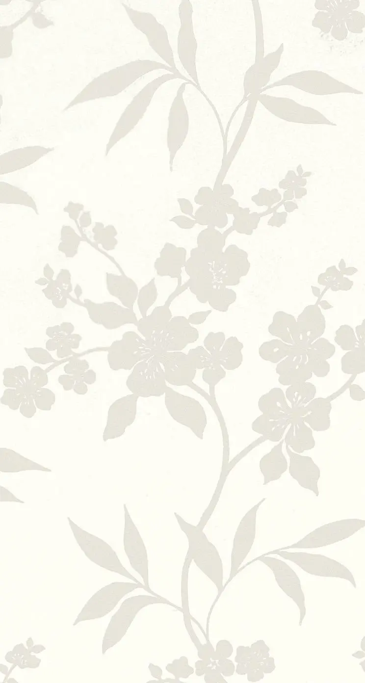 White Floral Frame for iPhone and Android Background with 8k Quality 