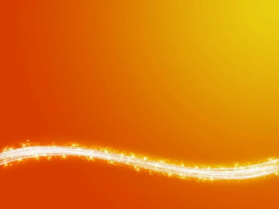 Cute Orange Wallpaper with Glowing Spiral Line 1402
