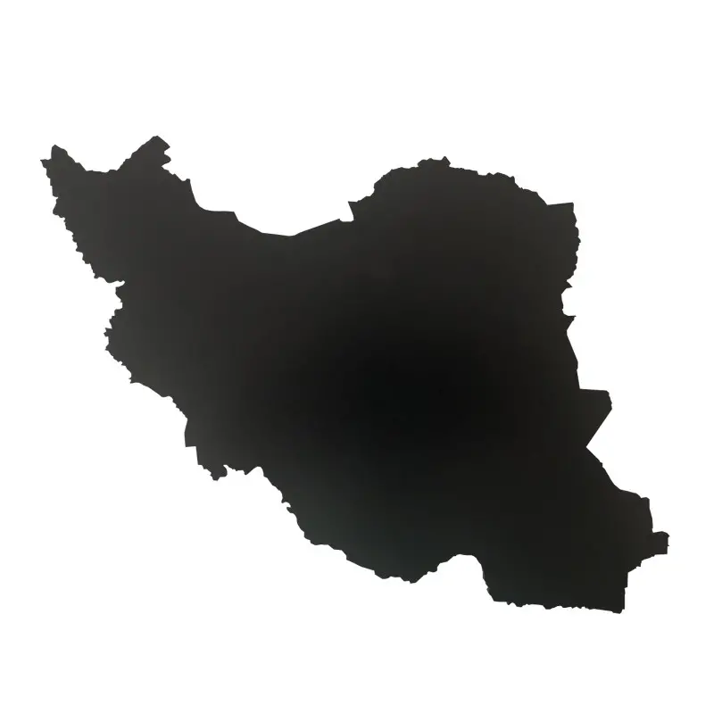 Download the most famous photo Full HD Black Map of Iran