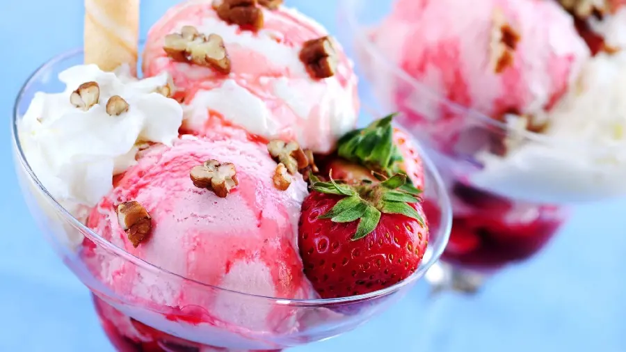 Download Background Full Download Strawberry Vanilla Ice Cream