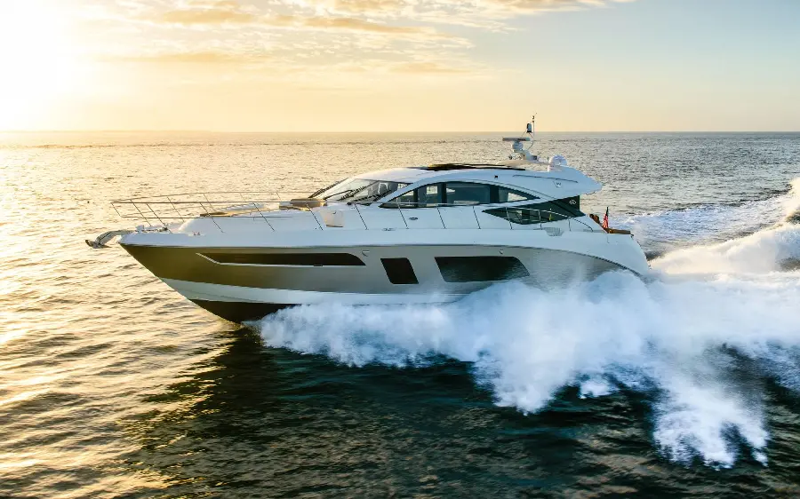 Speedboat Photo at Sunset in the Sea