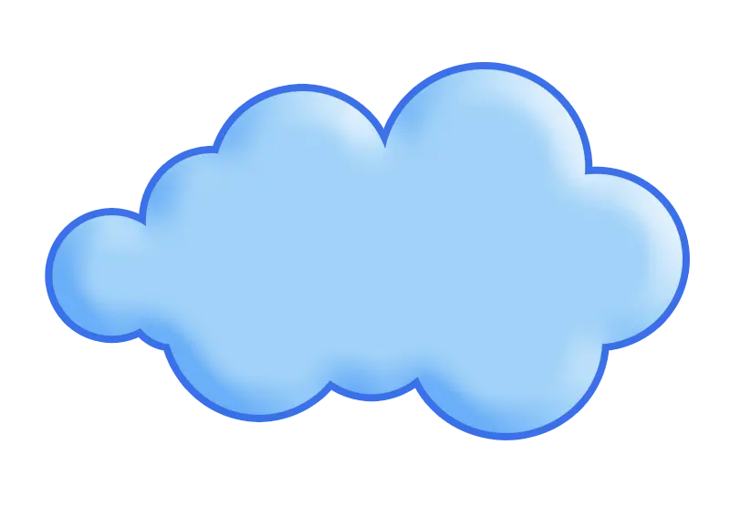 Download cartoon cloud png image without background