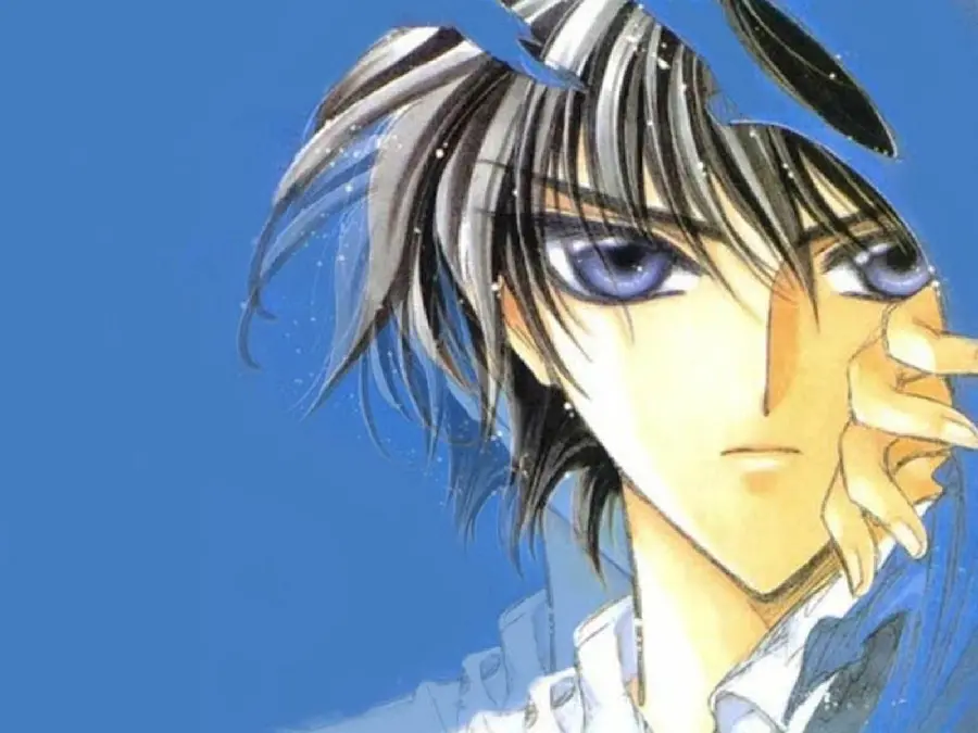 Handsome anime boy drawing for profile