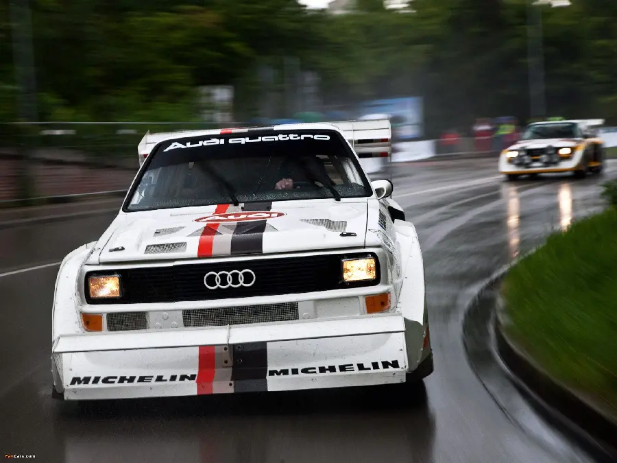 White Audi Racing Car Photo