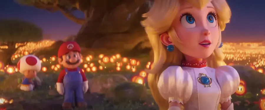 Dreamy Photo of Princess Peach in the Popular Super Mario Bros Cartoon