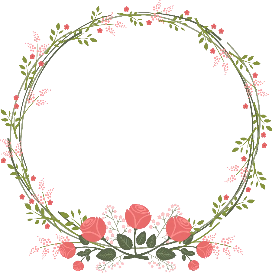 High Quality Circle Flower Crown png