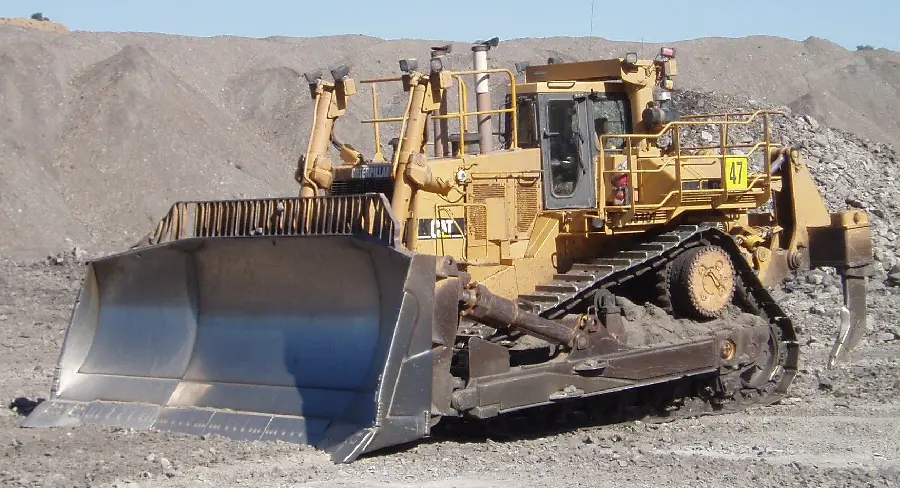 Photo of bulldozer in the mine
