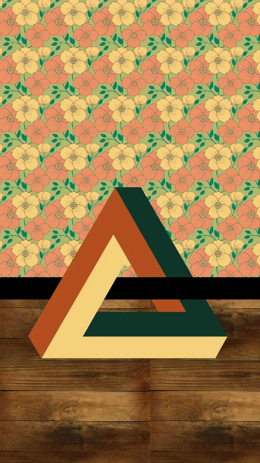 Stylish full hd background with beautiful cream brown triangle design