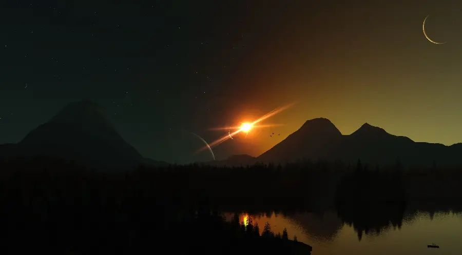 Full HD Wallpaper of the Sun in Nature for PC