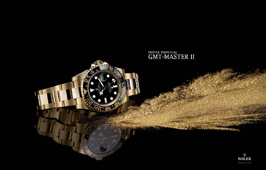 Rolex GMT master watch photo in special gold and black