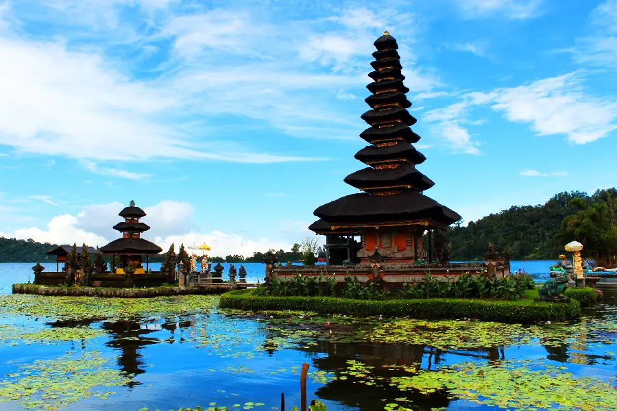 Spectacular image of a Hindu temple in Bali, Indonesia