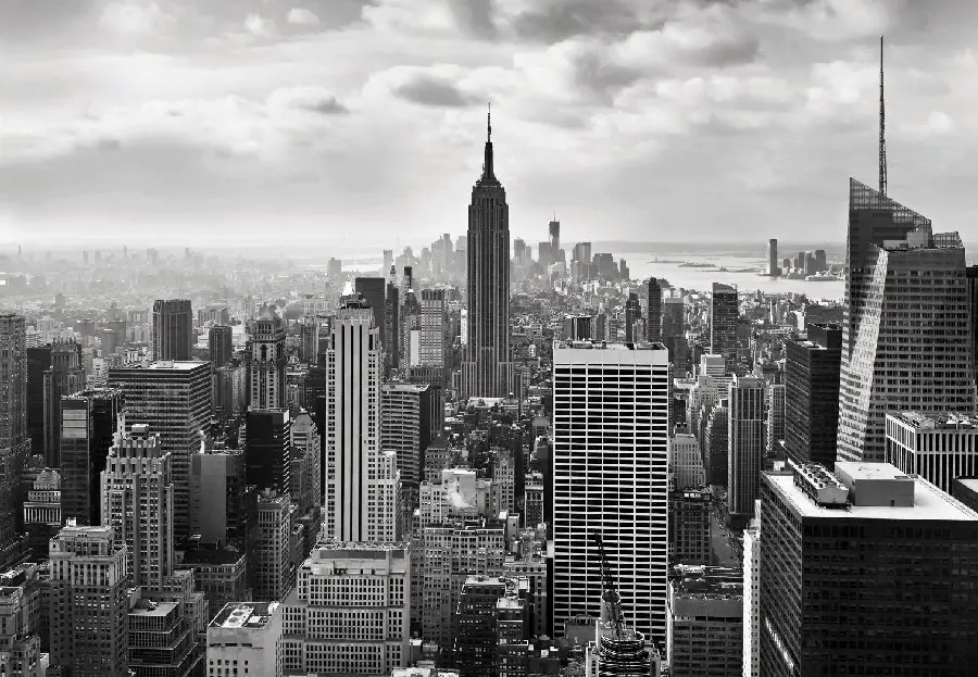 Interesting black and white image of the beautiful city in JPG format