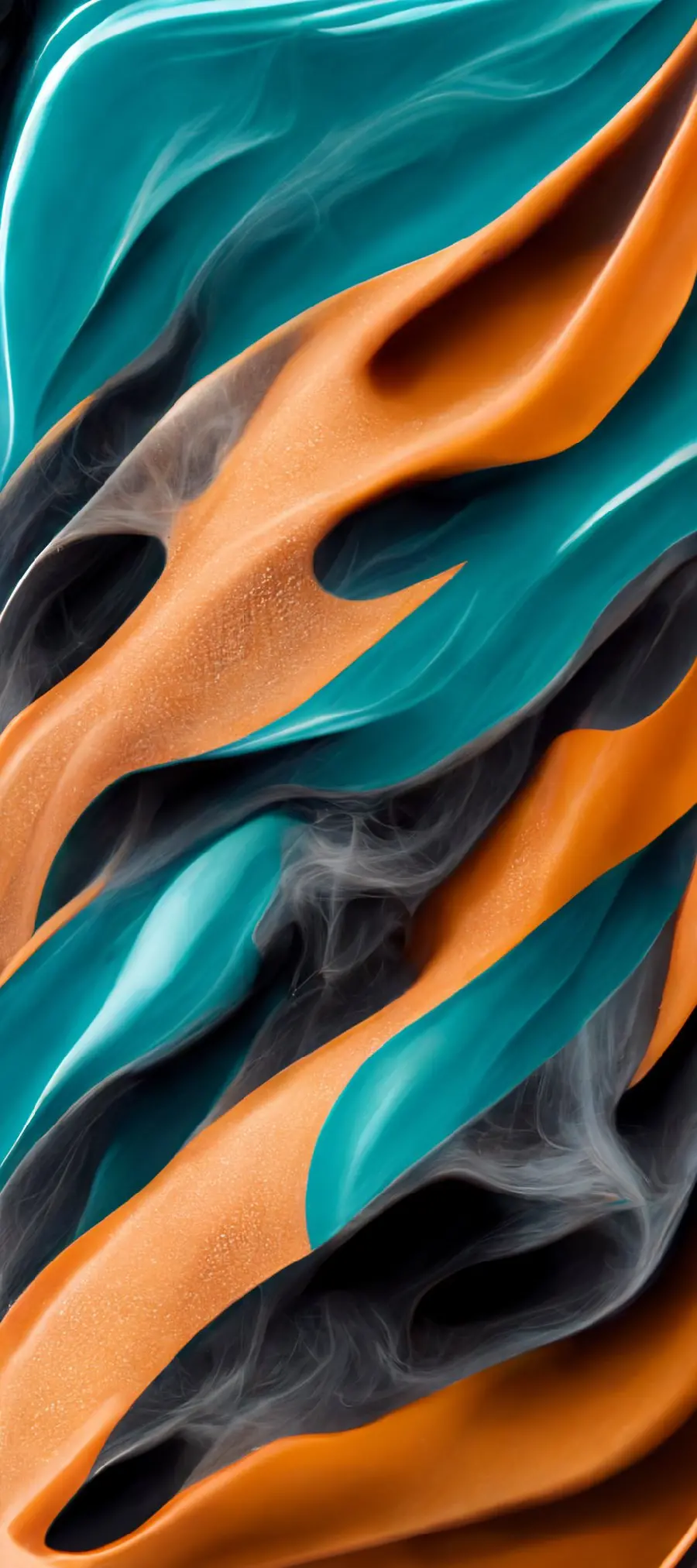 A luxurious blue and orange background photo made by Al or AI