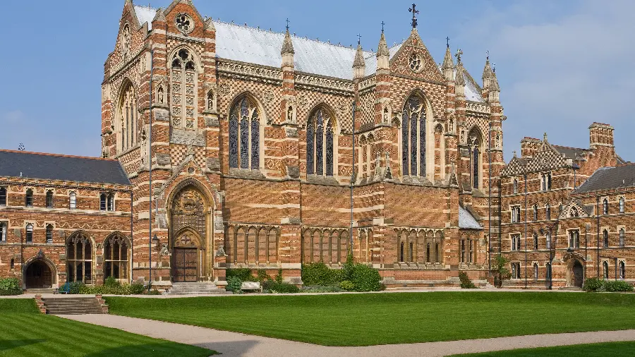 Photo of Keble College, Oxford University with Red Bricks