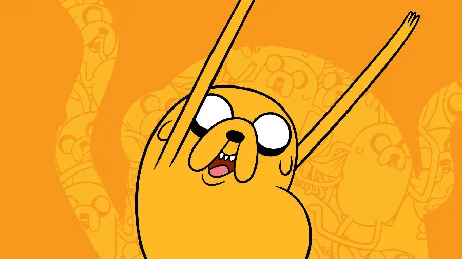 Drawing of the famous yellow dog in the cartoon The Boy and the Magic Dog