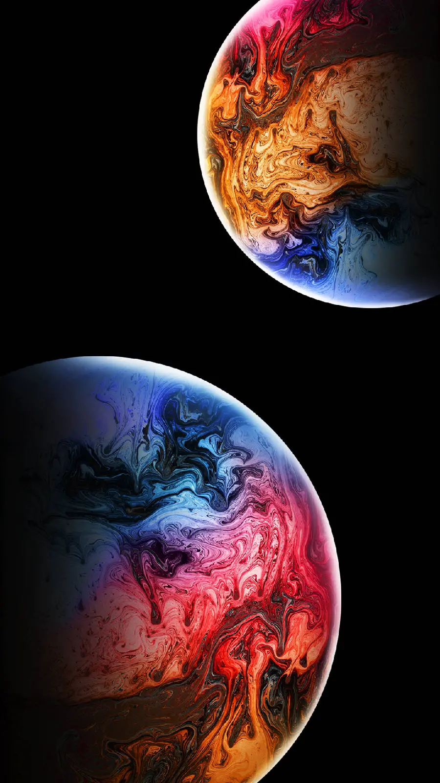 Download Background Two Planets in Space for Mobile 