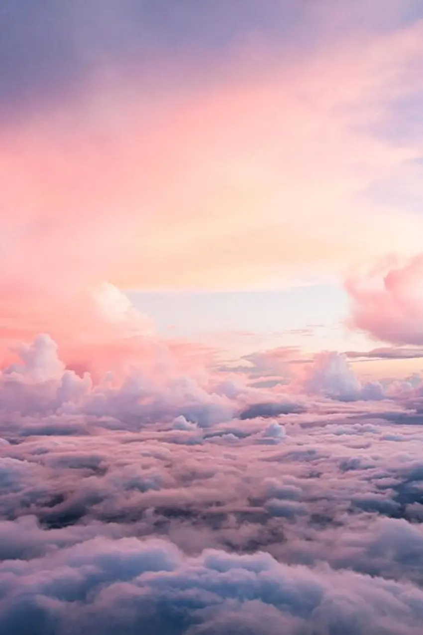 Stylish girly background with magical rose sky design 1402