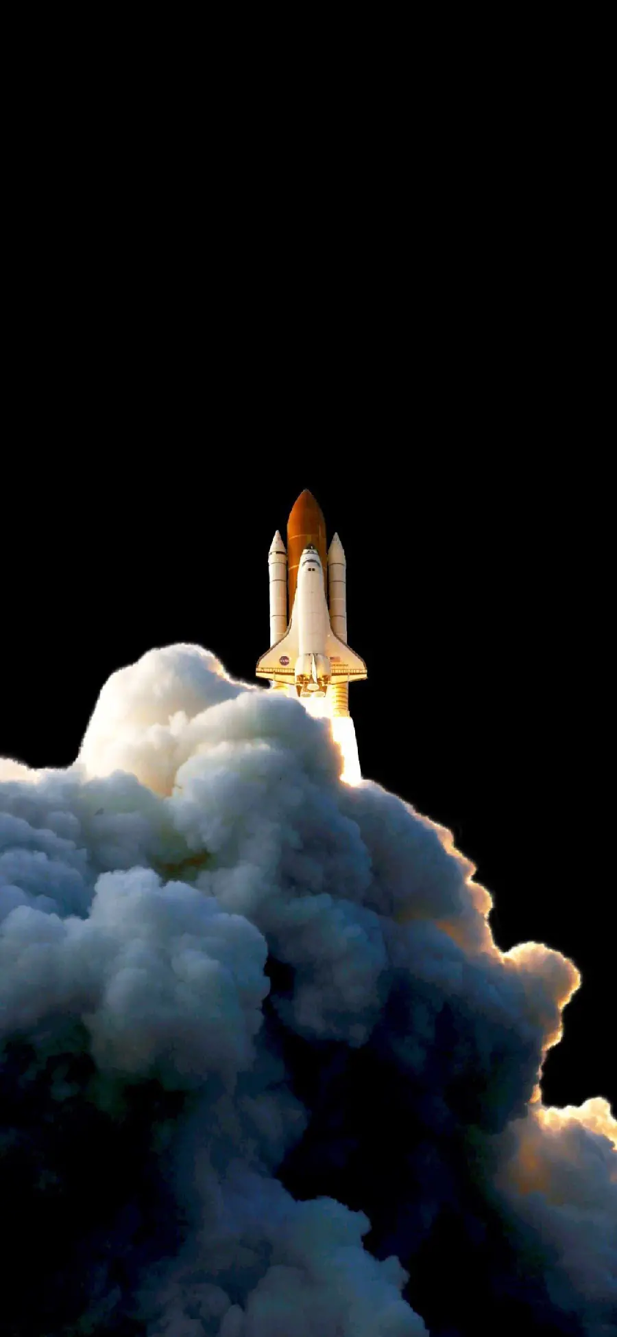 Attractive and spectacular background of a space rocket for mobile wallpaper 