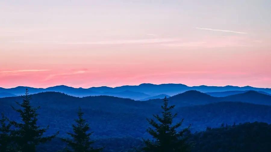Amazing nature background with pink sunset sky design