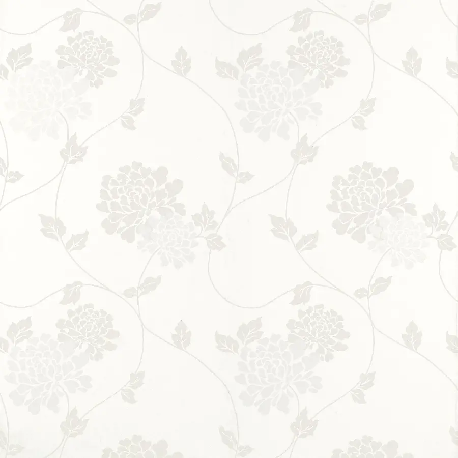 White pink background with flowers for girls hd