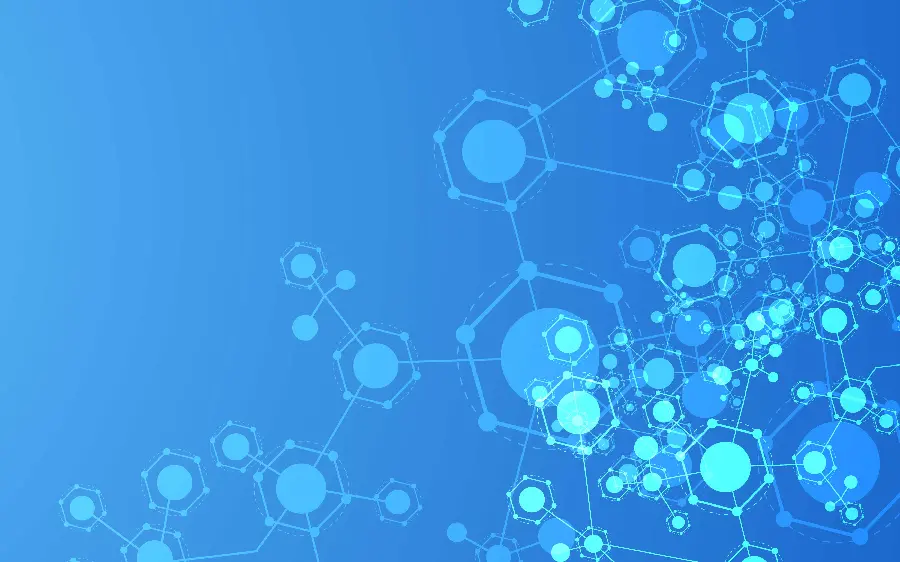 Download new graphic background with blue chemistry design