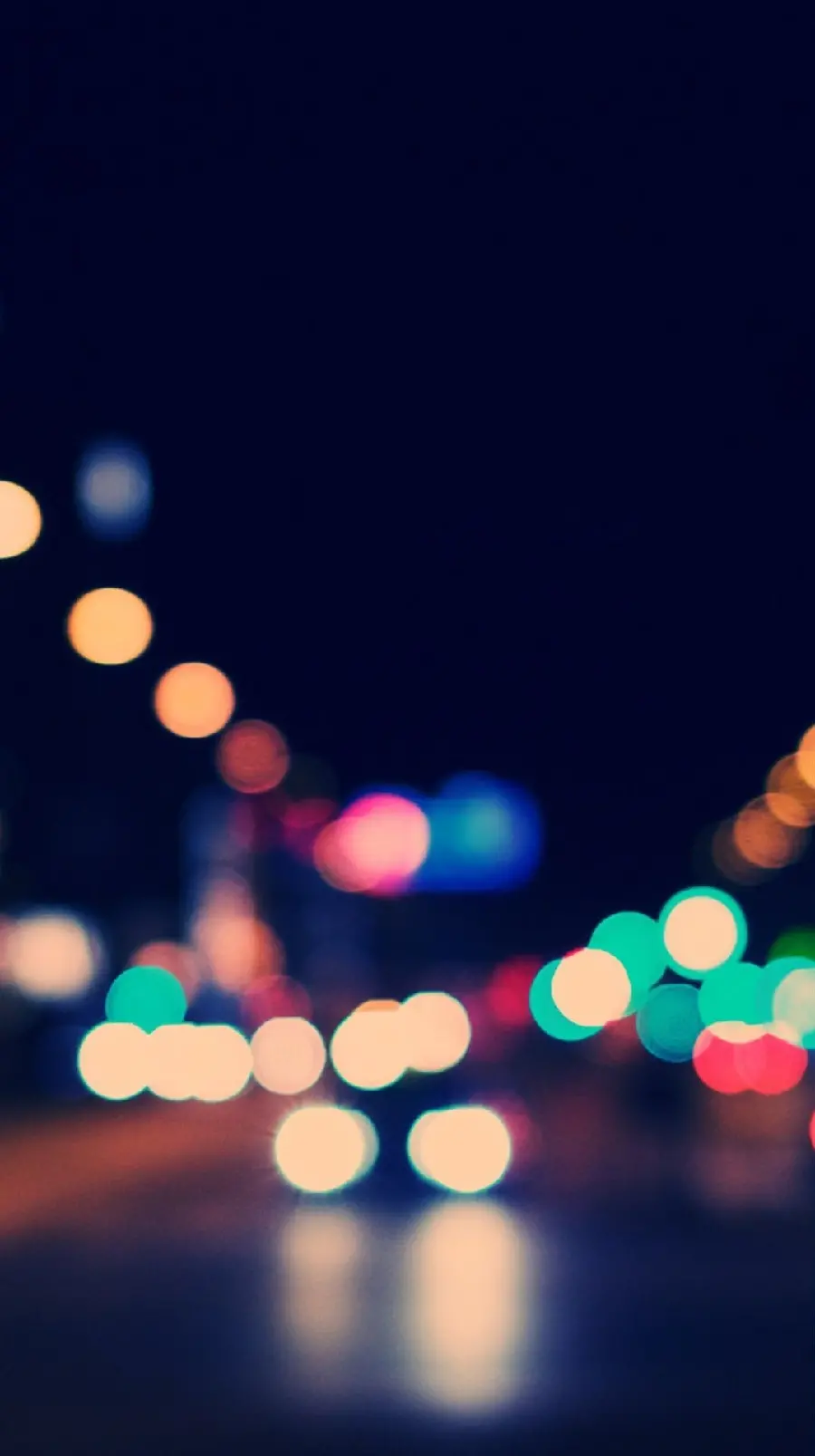 Colorful city light background at night, suitable for all types of phones