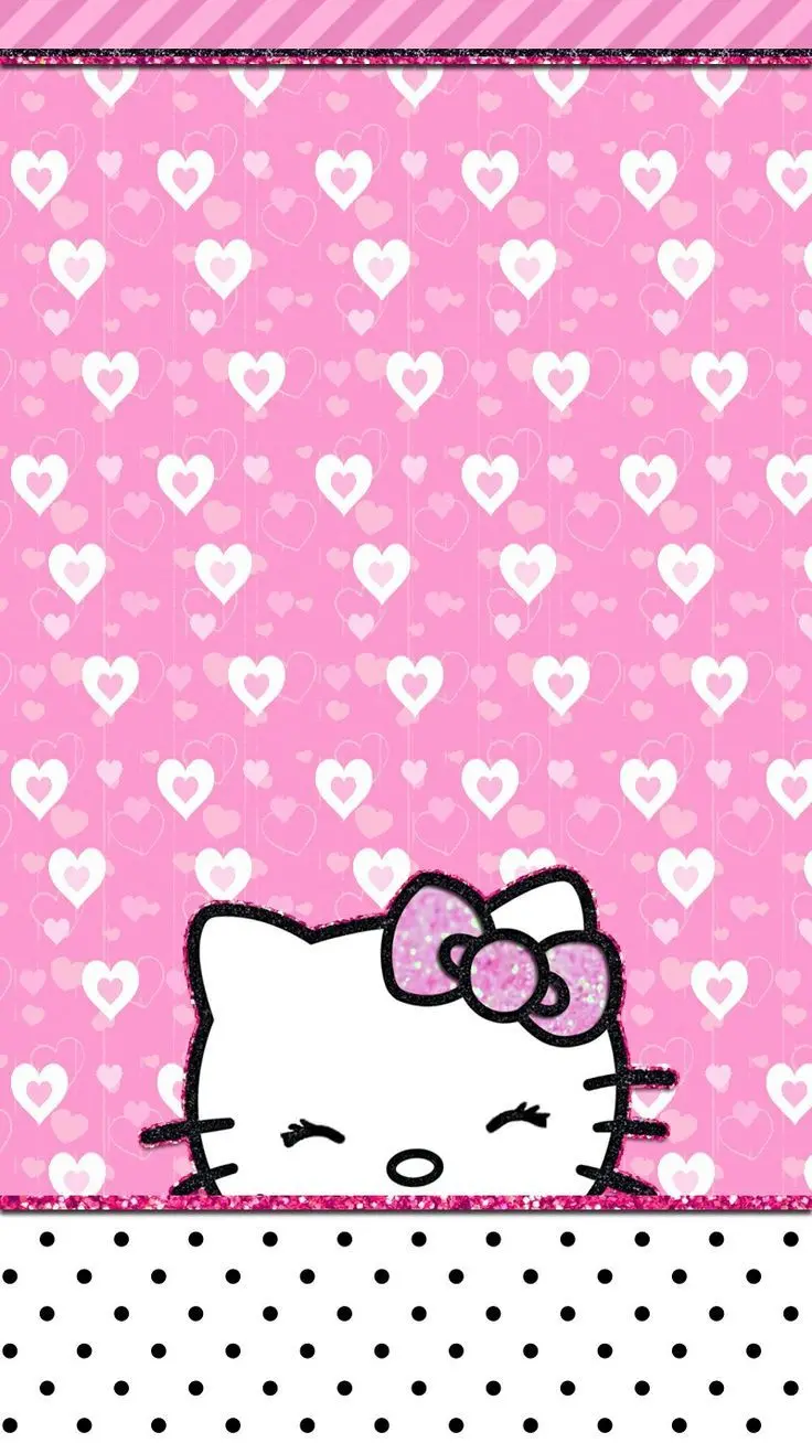 SamSung Hello Kitty White Pink Wallpaper