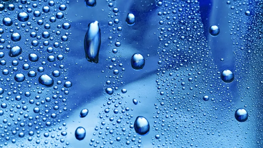 Download emotional image of blue rain-stained glass for pc wallpaper
