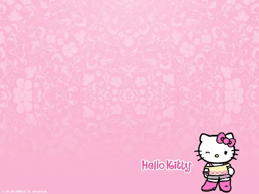 Dreamy Hello Kitty PowerPoint Background