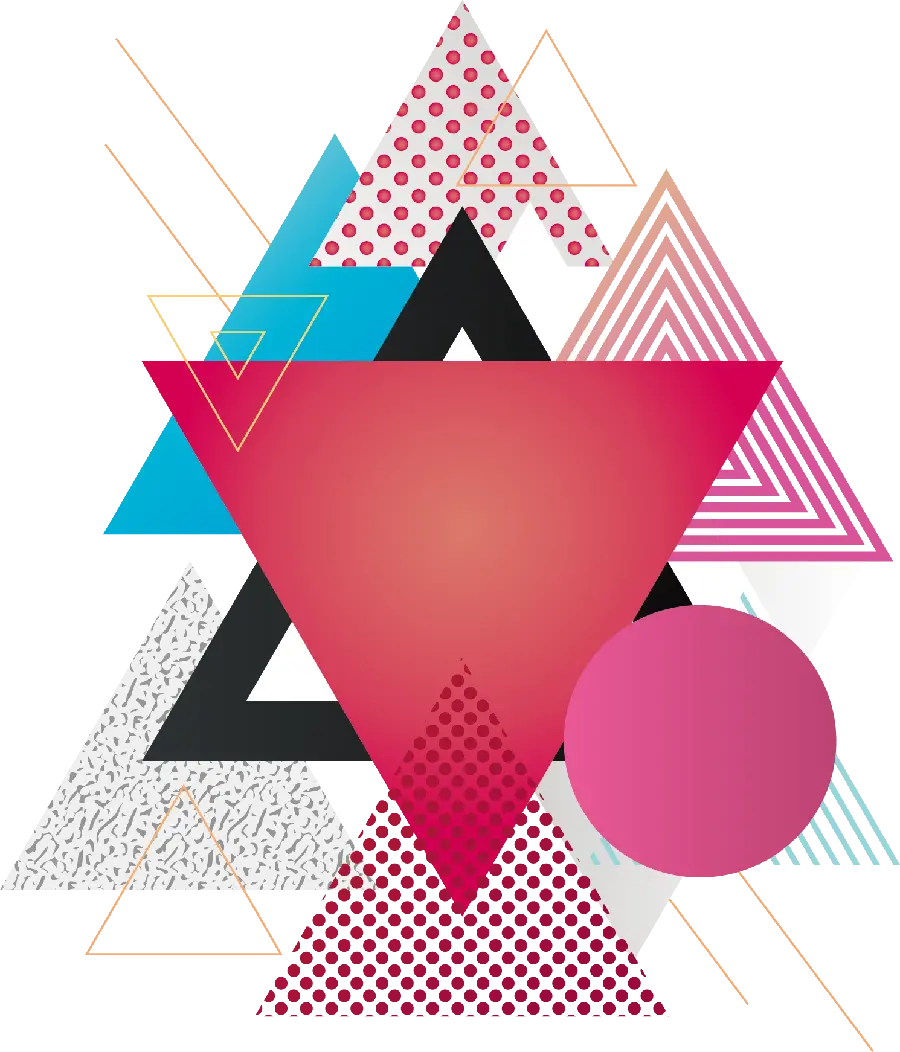 Beautiful triangle digital design for logo background