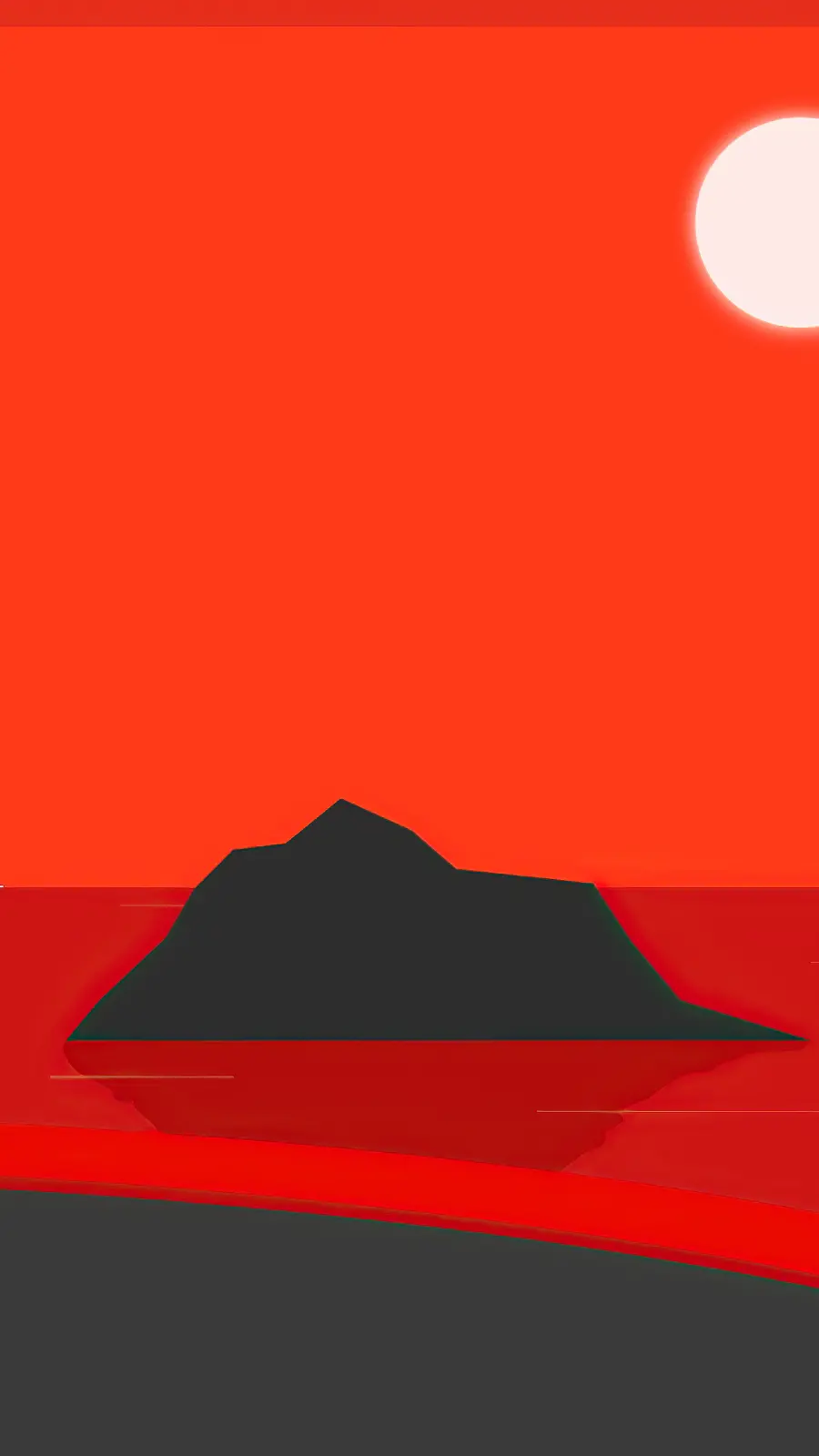 Cool Red Black Digital Painting For IPhone Background
