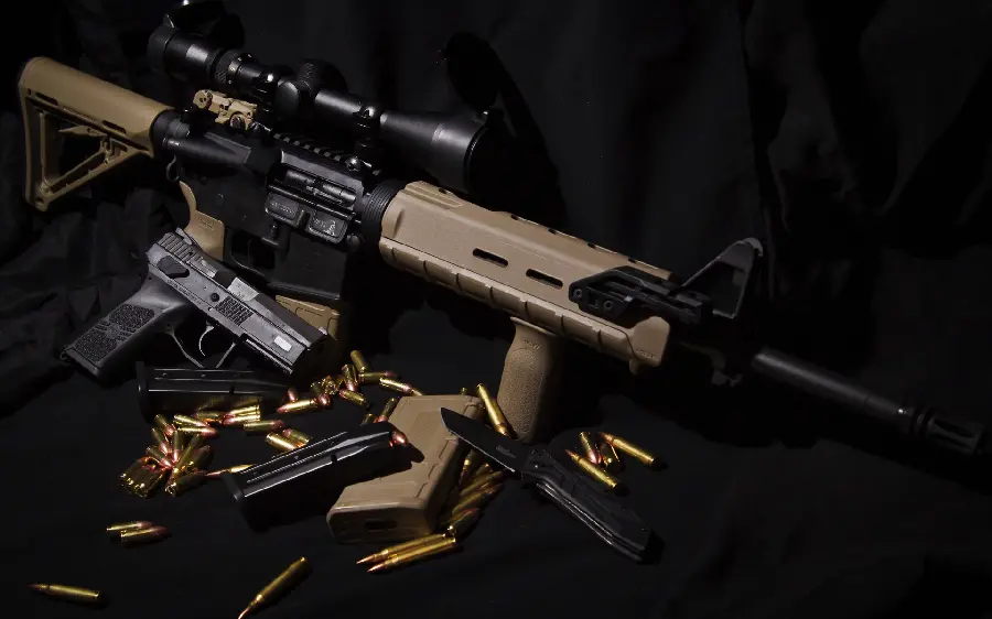 High quality photo of a spectacular weapon for printing and design