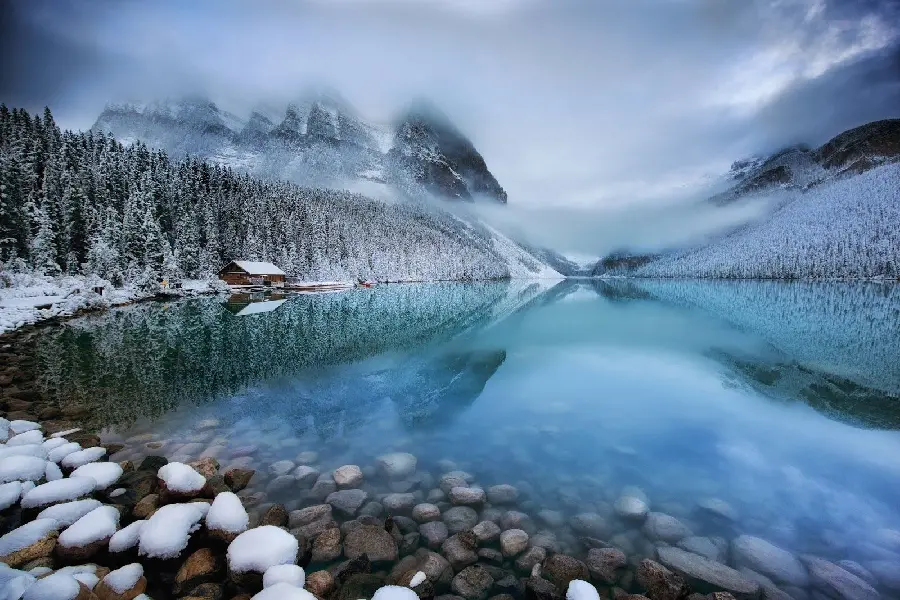 Photos of Vancouver Lake in Foggy Weather