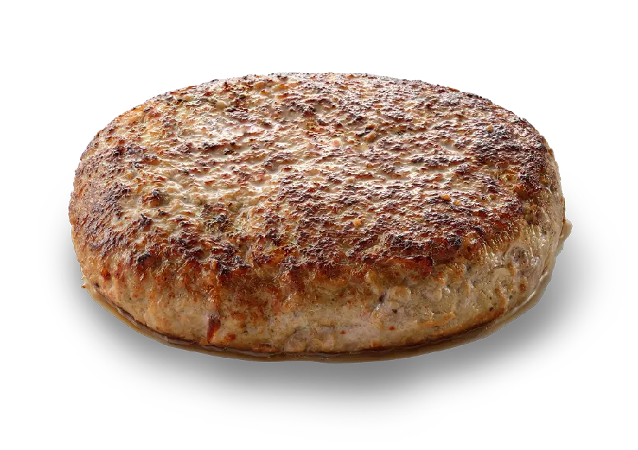  PNG without background red meat hamburger for editing