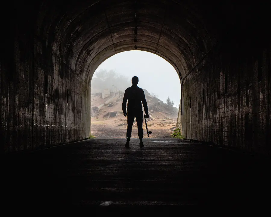 The Most Secretive Profile Picture of a Boy Alone in a Dark Tunnel 8K