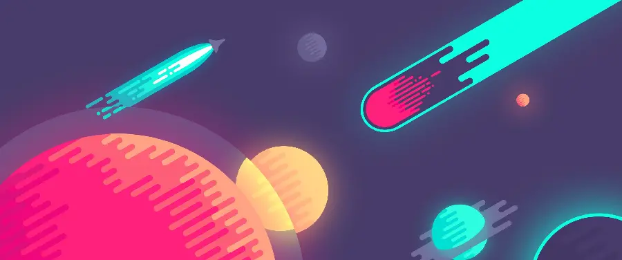 The best cartoon rocket drawing with impressive colors 2023