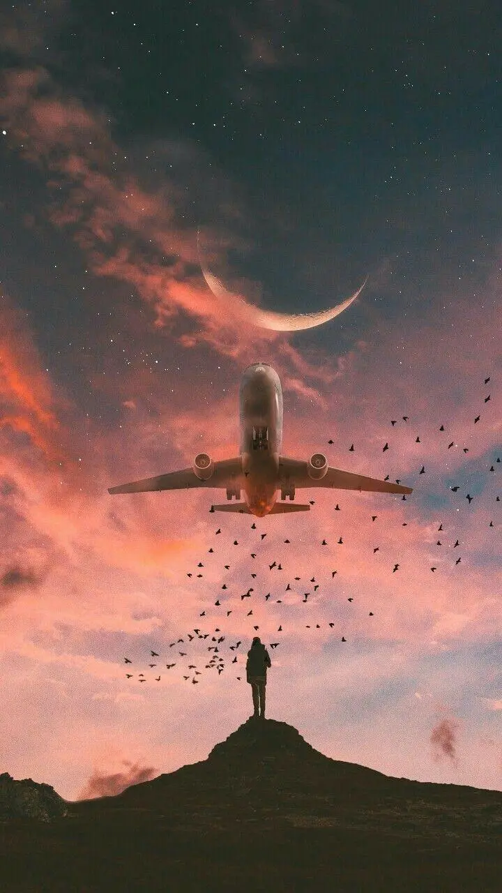 Download Beautiful Airplane Flight Wallpaper for Touch Devices
