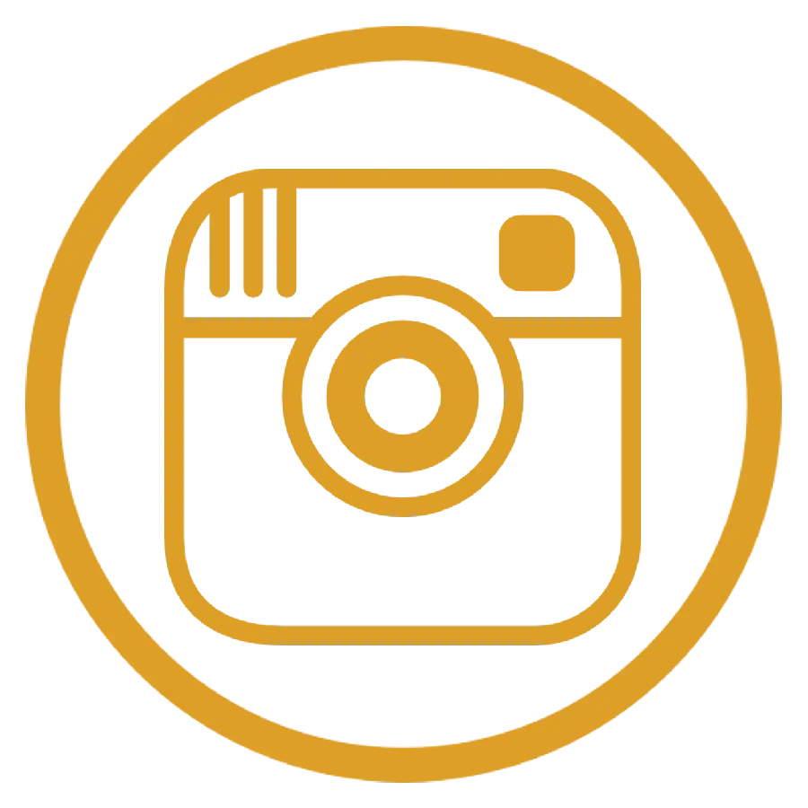 Stylish and high-quality golden Instagram logo for Photoshop