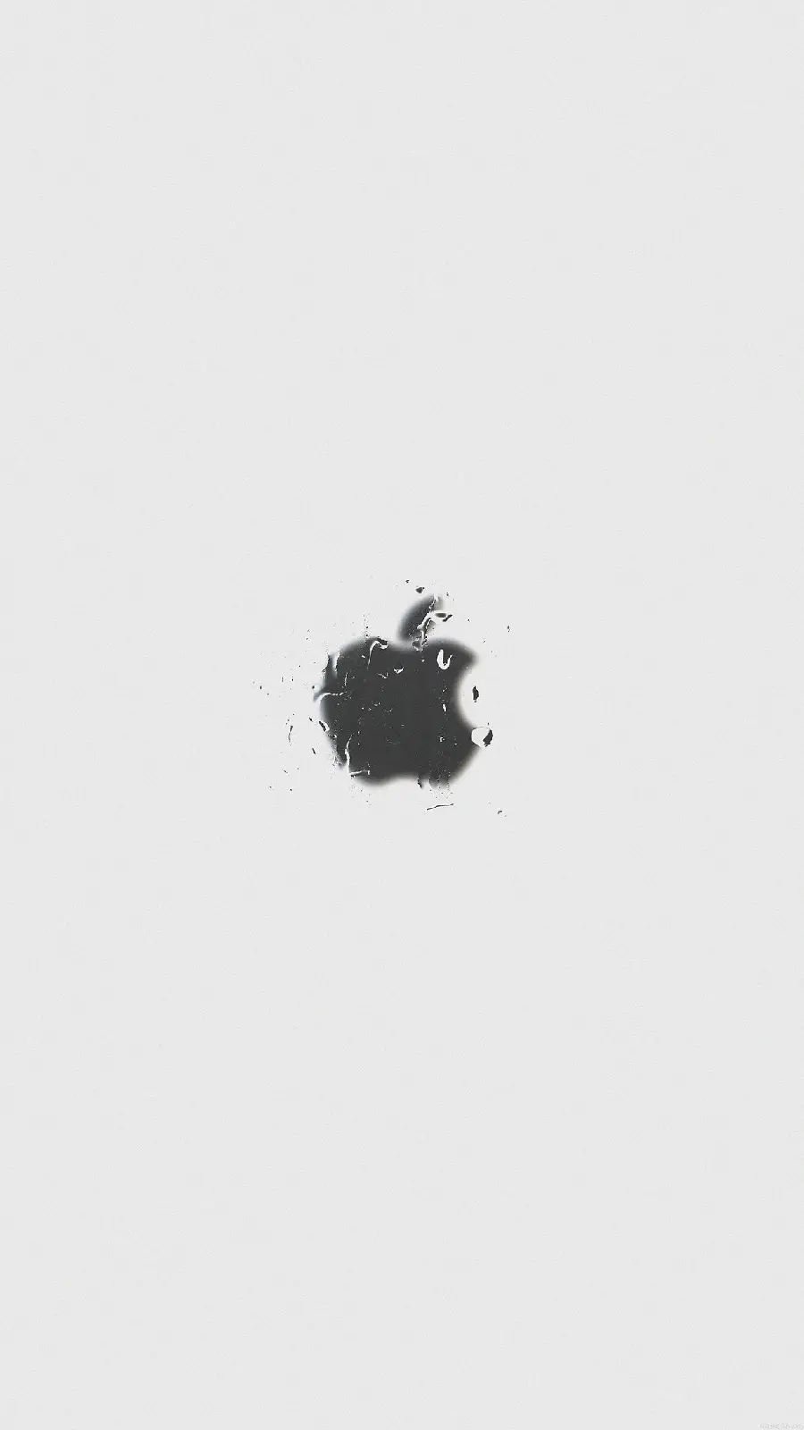 Apple bitten apple logo in black and white suitable for wallpaper