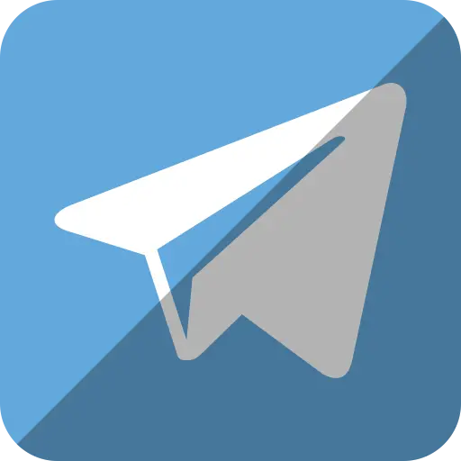 White Telegram logo without background