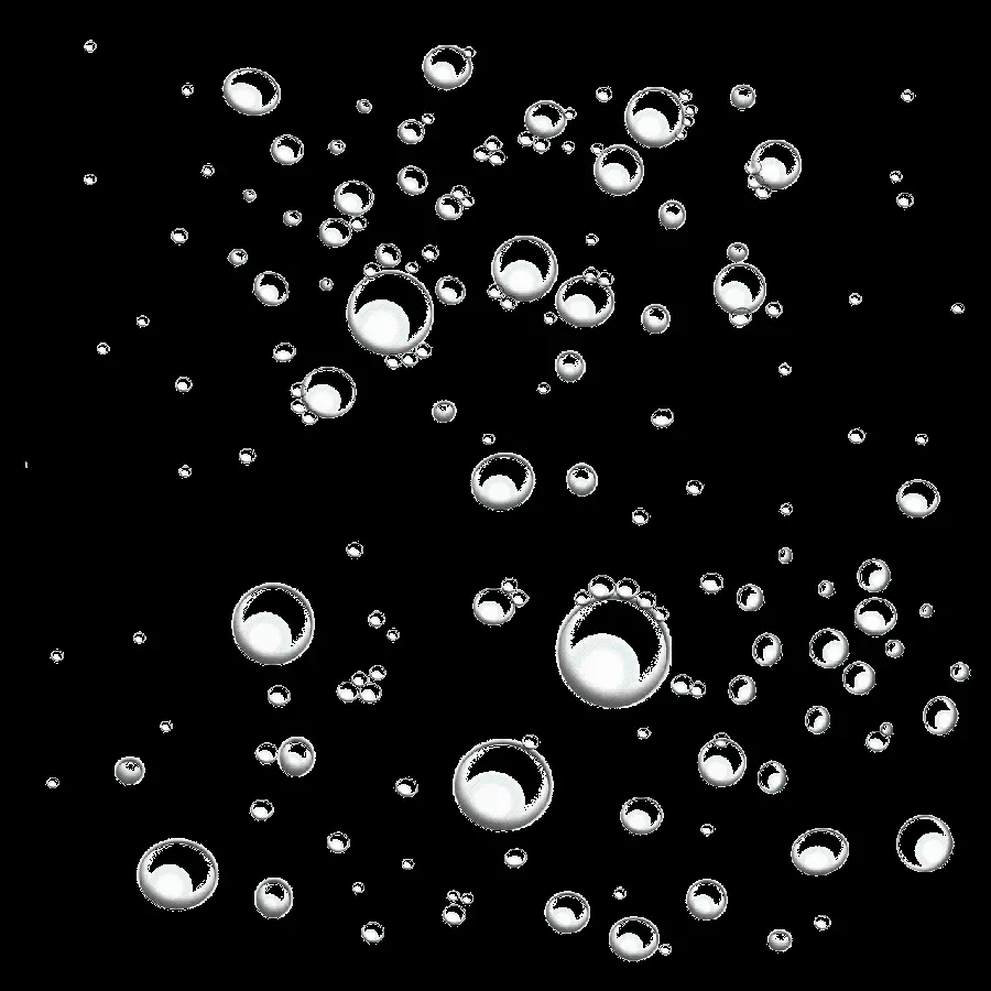 Cut Out Round Soap Bubbles Drawing