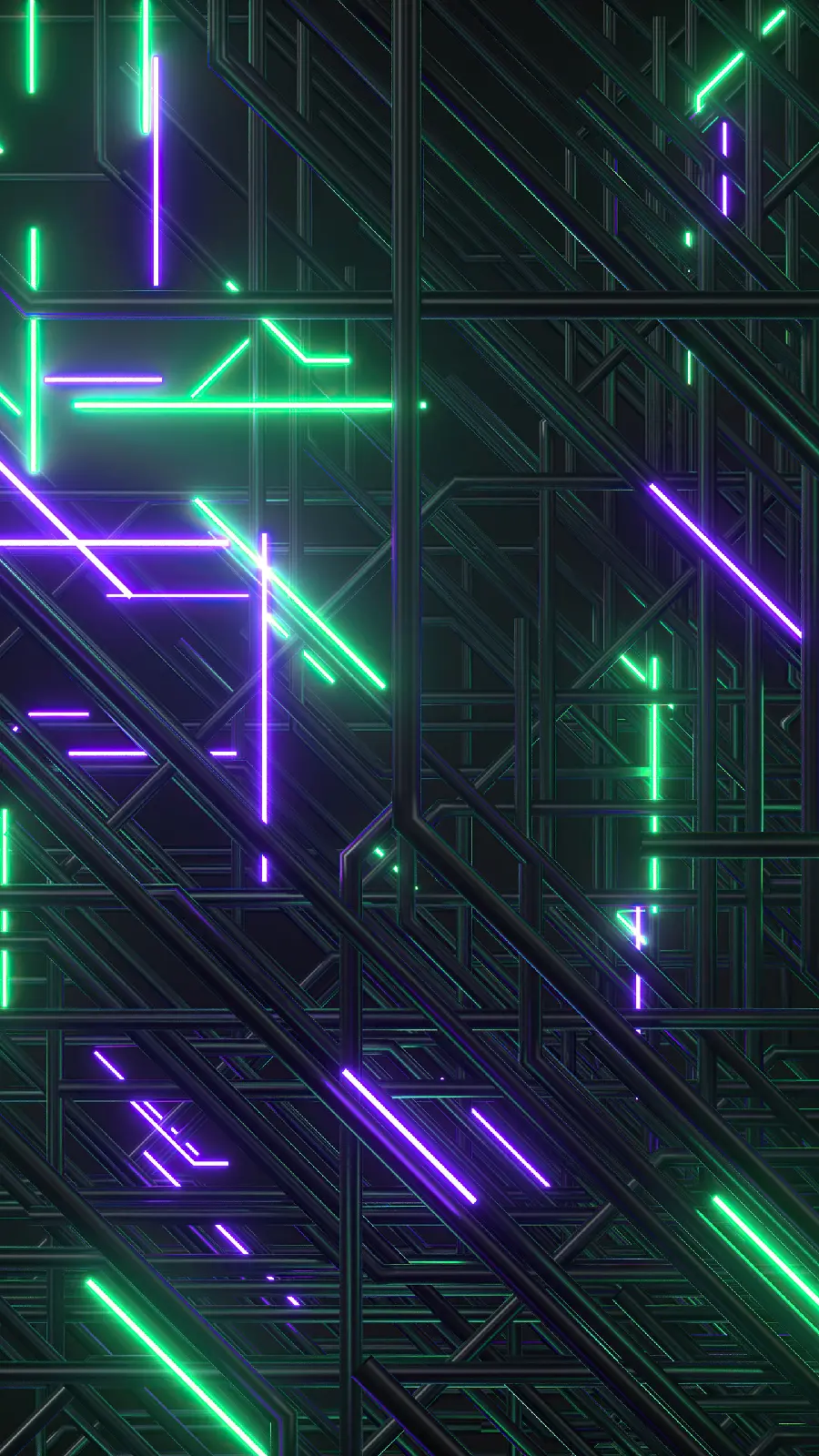 Neon Pure Background For IPhone 15 With Purple Green Theme