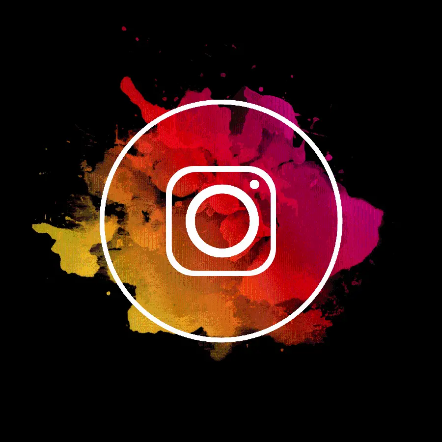 Instagram logo without background PNG for design