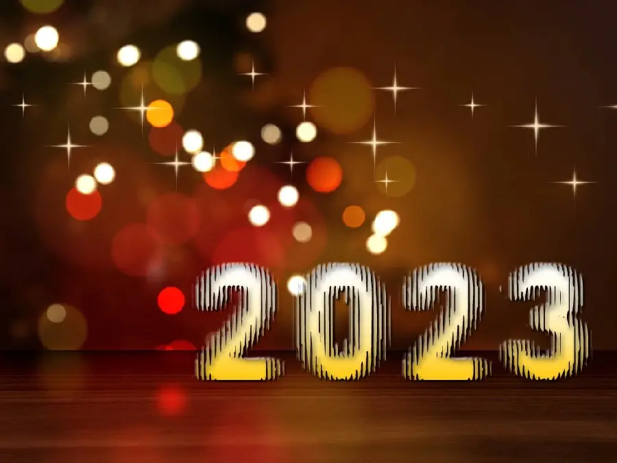 2023 greeting postcard