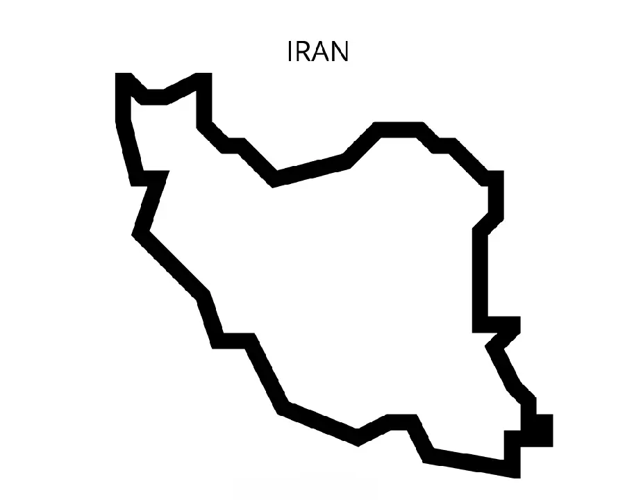 Free download of high quality vector map of Iran